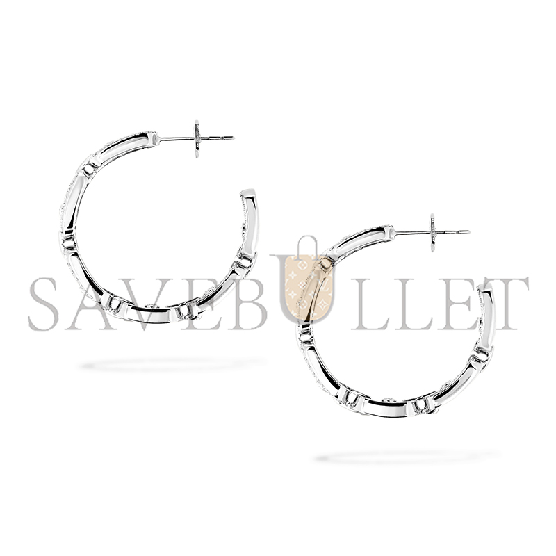 Mes1kaa paris move link sm hoop earrings 12716-wg